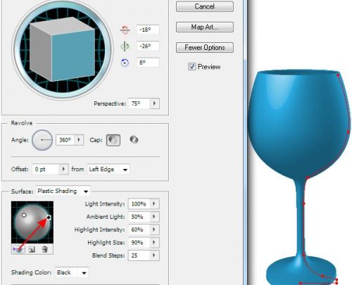 آموزش مدلسازی سه بعدی در ایلوستریتور